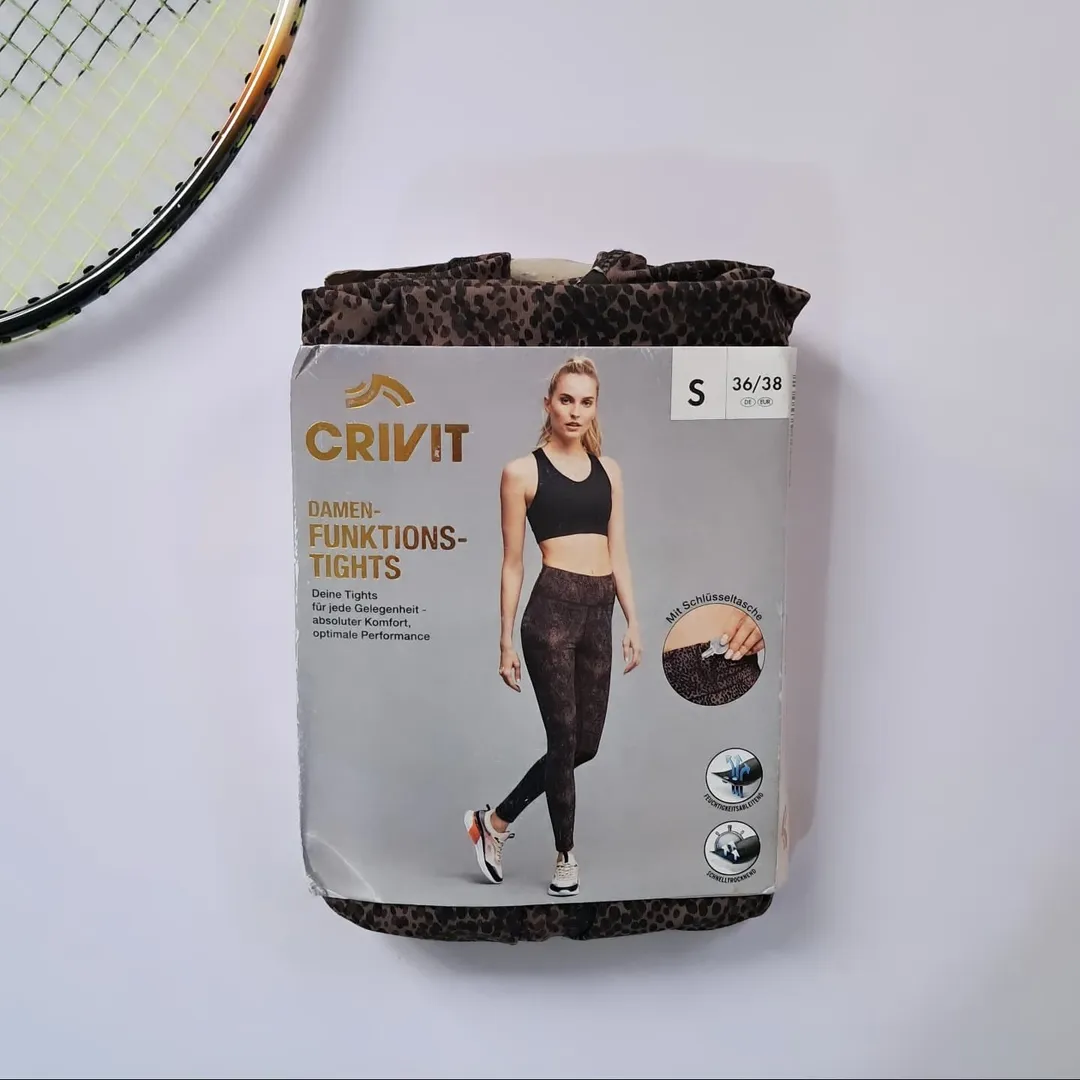 لگ ورزشی زنانه آلمانی Crivit قهوه‌ای طرح دار