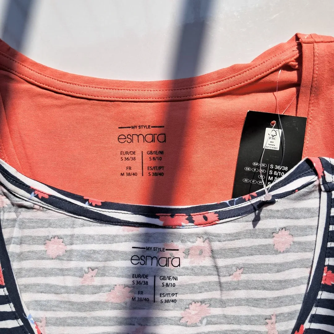 پک دو تایی تیشرت آلمانی اسمارا طرحدار نخ پنبه